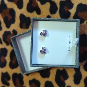 Kate Spade Rock Solid Light Amethyst Post Earrings. Retail $58